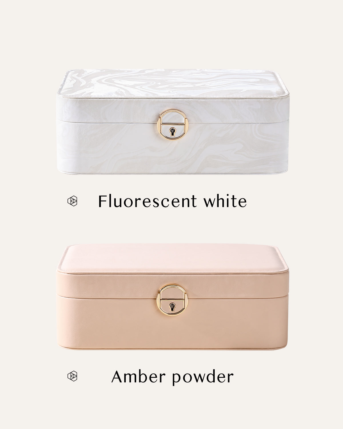 2-Layer Jewelry Box with Removable Tray