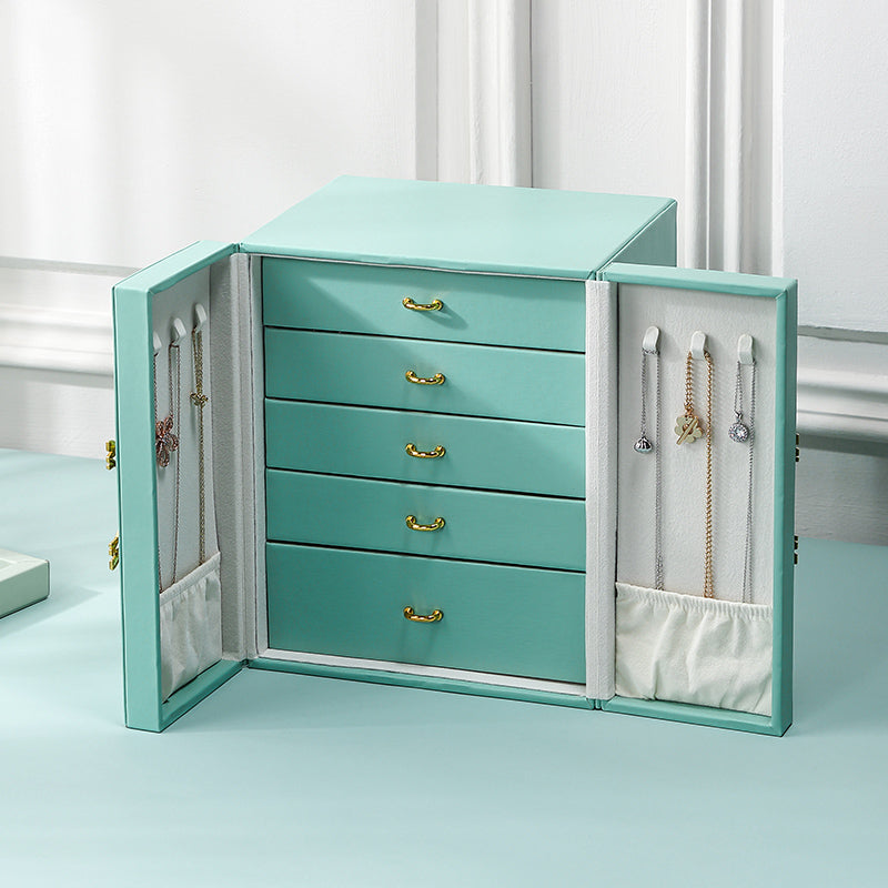 5-Drawer Jewelry Organizer Armoire Box