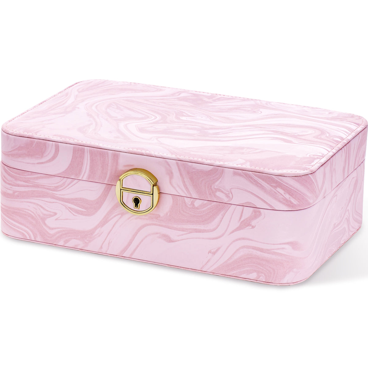 2-Layer Jewelry Box with Removable Tray