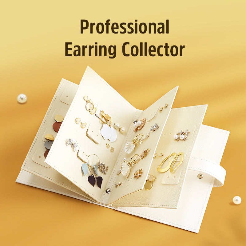 Casegrace Earring Organizer Book Design Earring Holder Hold 42 Pairs E