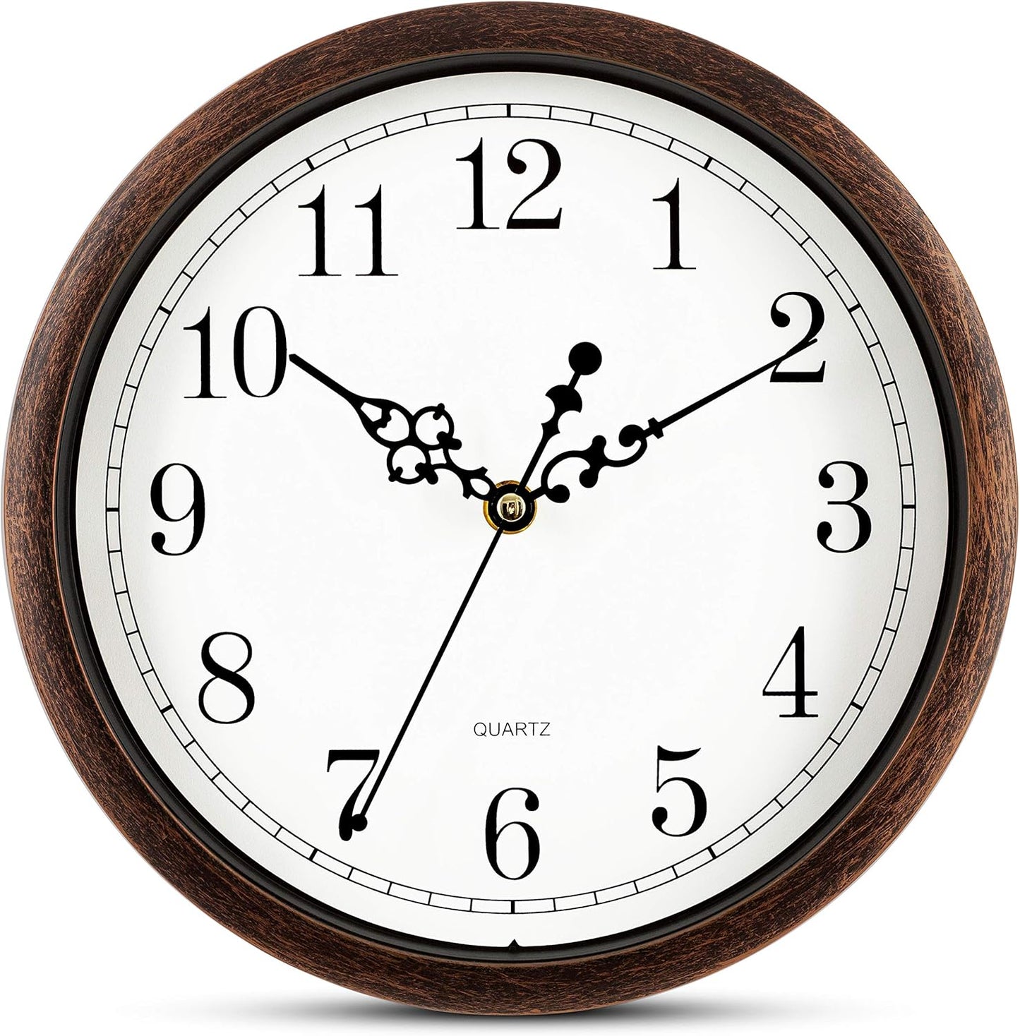 Wall Clock 10 Inch Silent Non Ticking Movement Quality Quartz
