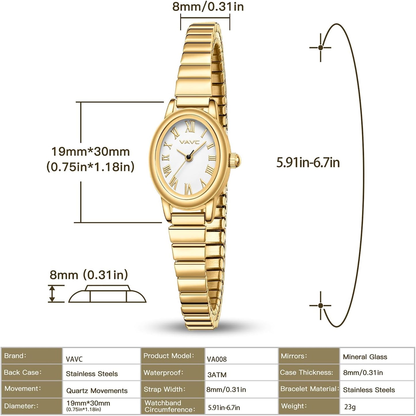 Small Gold Watches for Women
