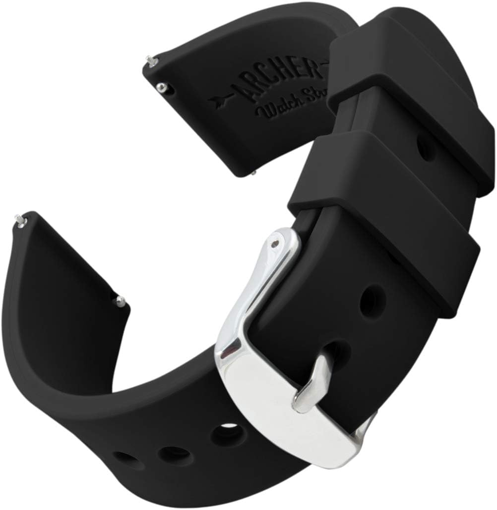 Watch Straps - Silicone Quick Release Soft Rubber Replacement Watch Bands