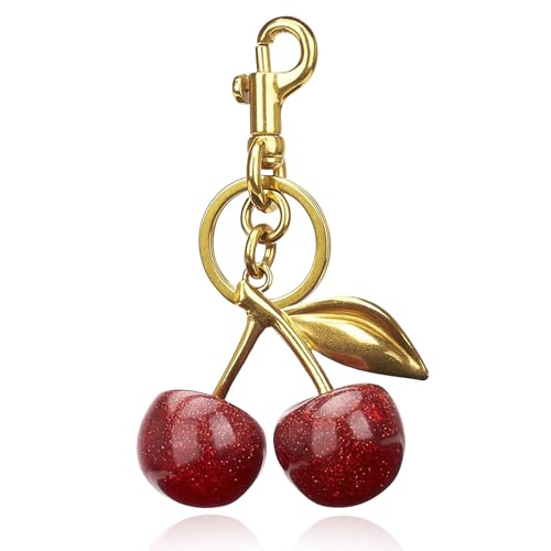 Cherry Keychain Bag Purse Charms For Handbags