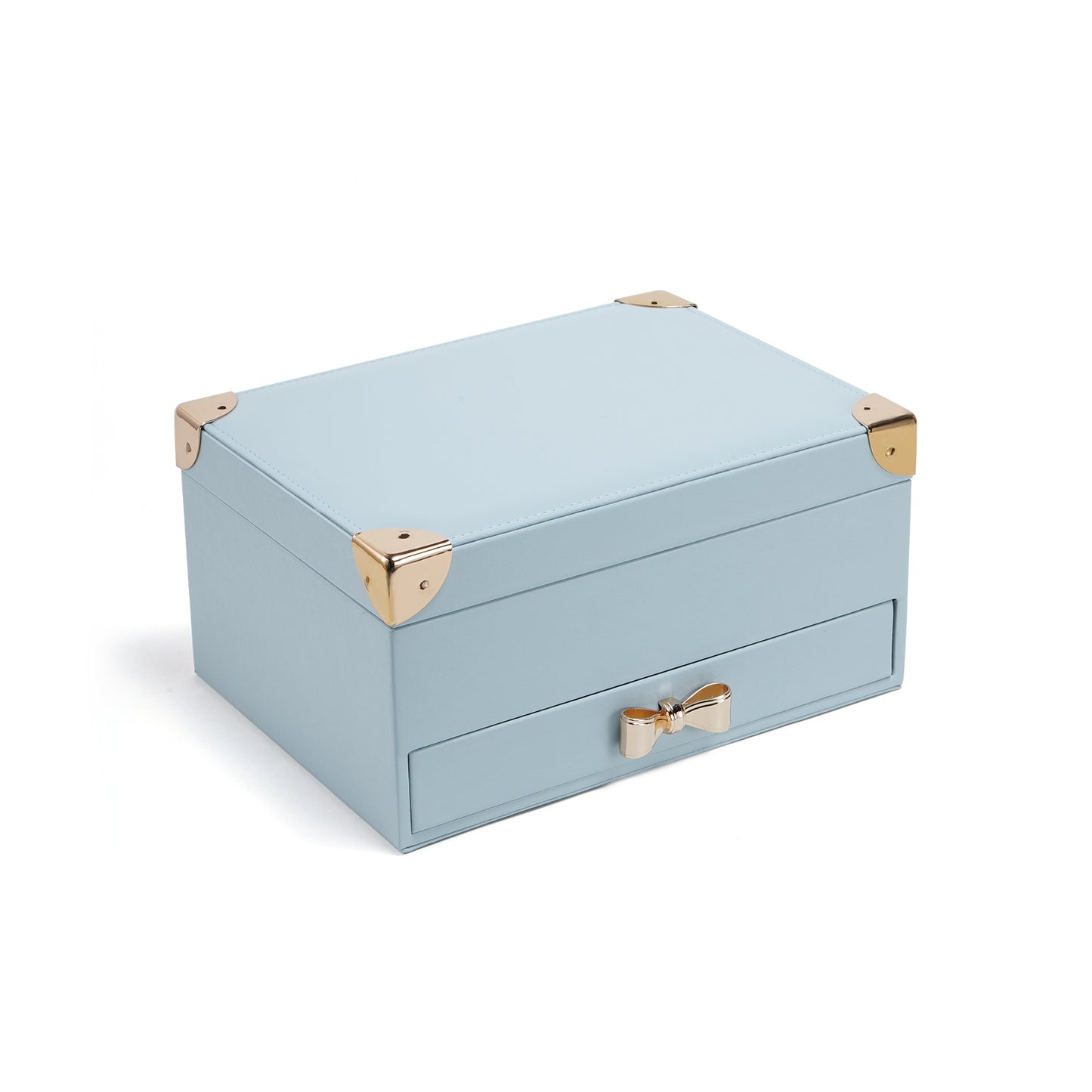 Bow Series - Two Layer Faux Leather Jewelry Box