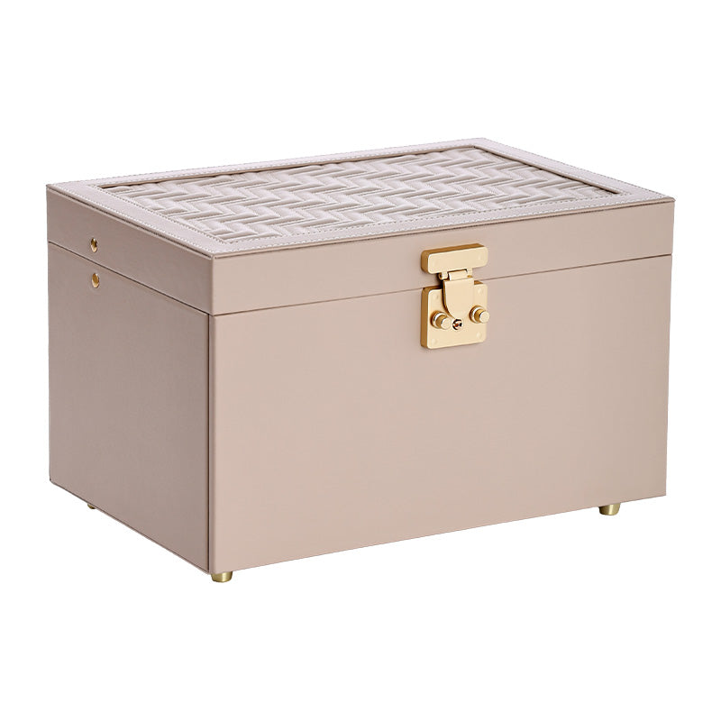 3-Tier Jewelry Organizer Box with 2 Drawers,Large Storage Capacity