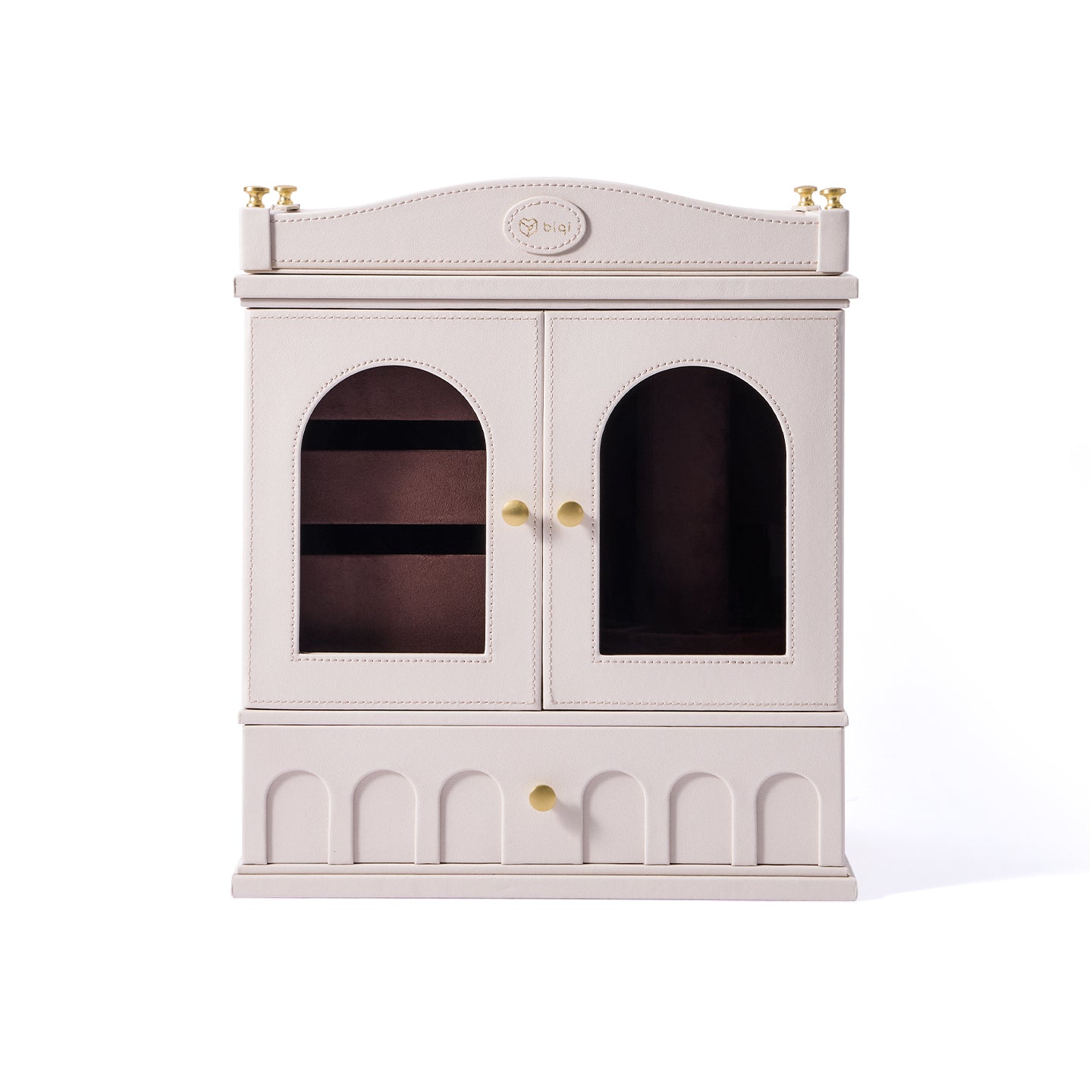 Casegrace French Vintage Jewelry Cabinet Multi-zone Organizer With Detachable Drawer Inserts