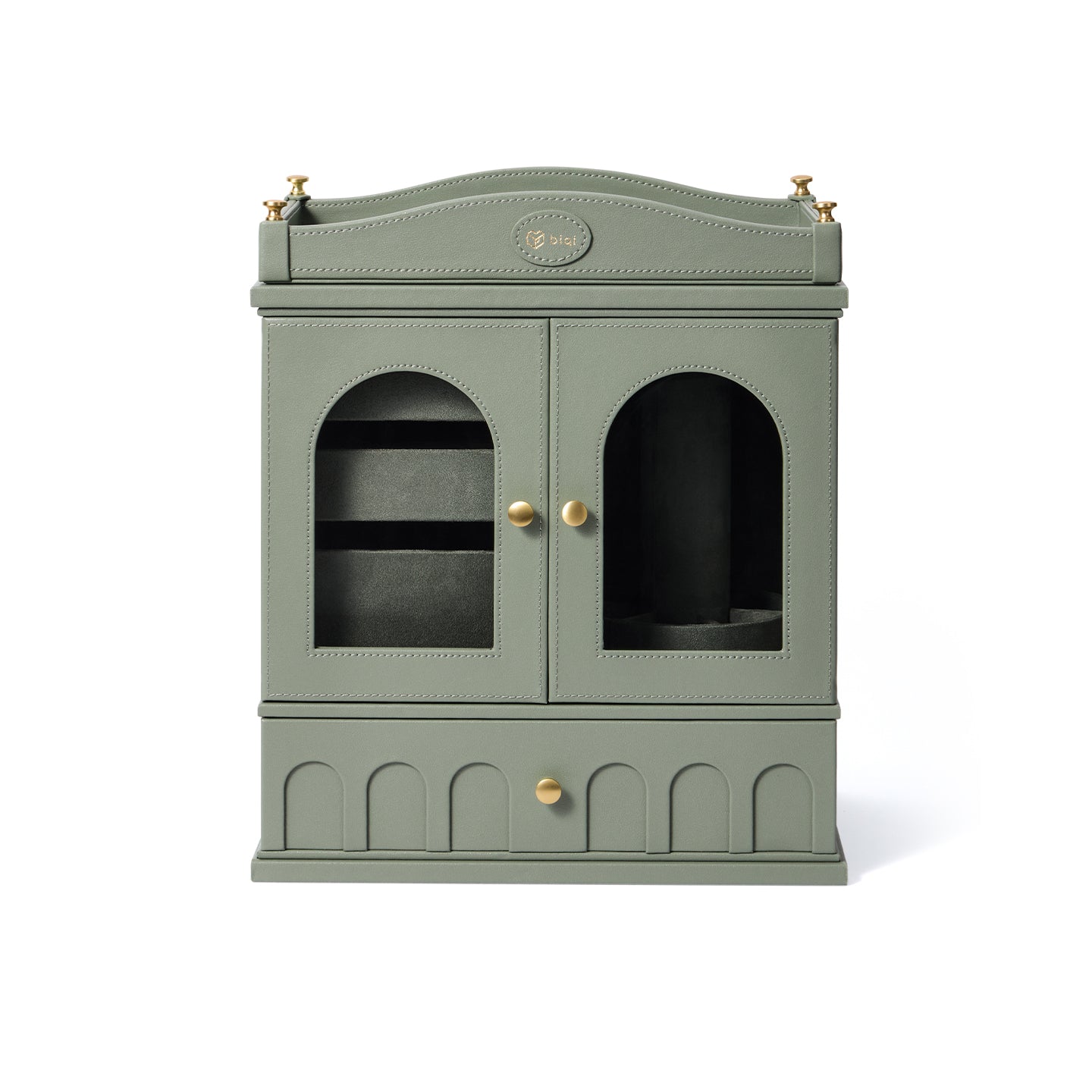 Casegrace French Vintage Jewelry Cabinet Multi-zone Organizer With Detachable Drawer Inserts