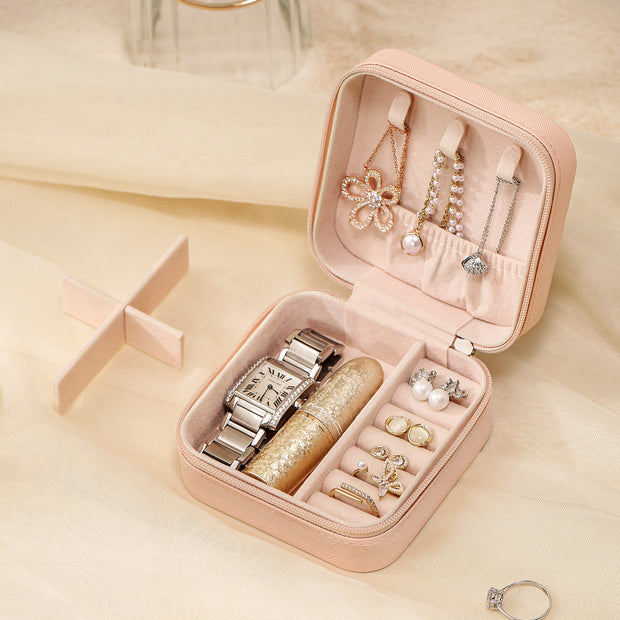 CASEGRACE Travel Portable Jewelry Box with Zip