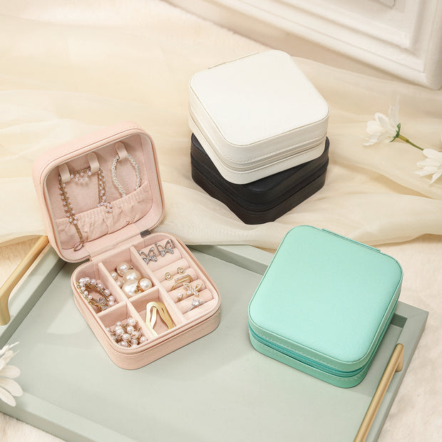 CASEGRACE Travel Portable Jewelry Box with Zip