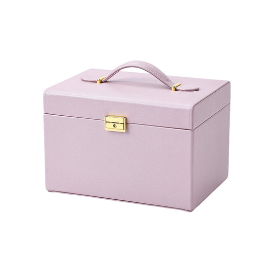 Four Layer Jewelry Storage Box with Mirror