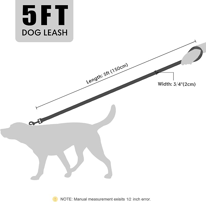 Stylish PU Leather Dog Leash for Medium Dogs