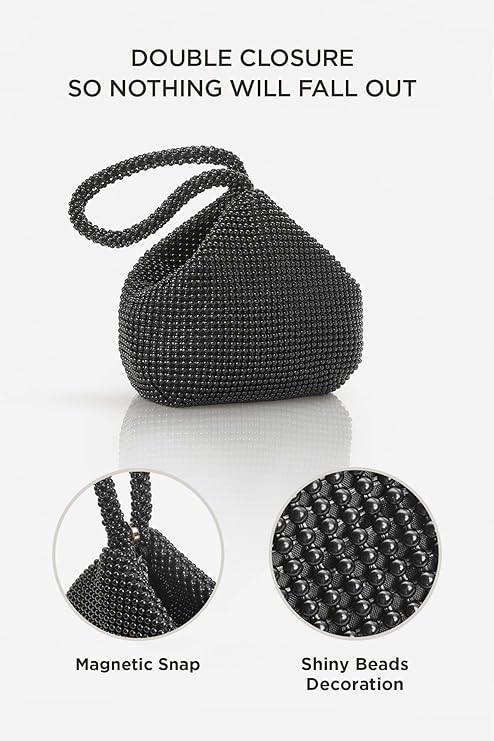 Women's Rhinestone Clutch Evening Bags Sparkly Glitter Triangle Purse