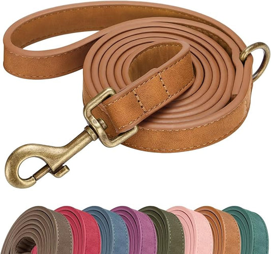 Stylish PU Leather Dog Leash for Medium Dogs