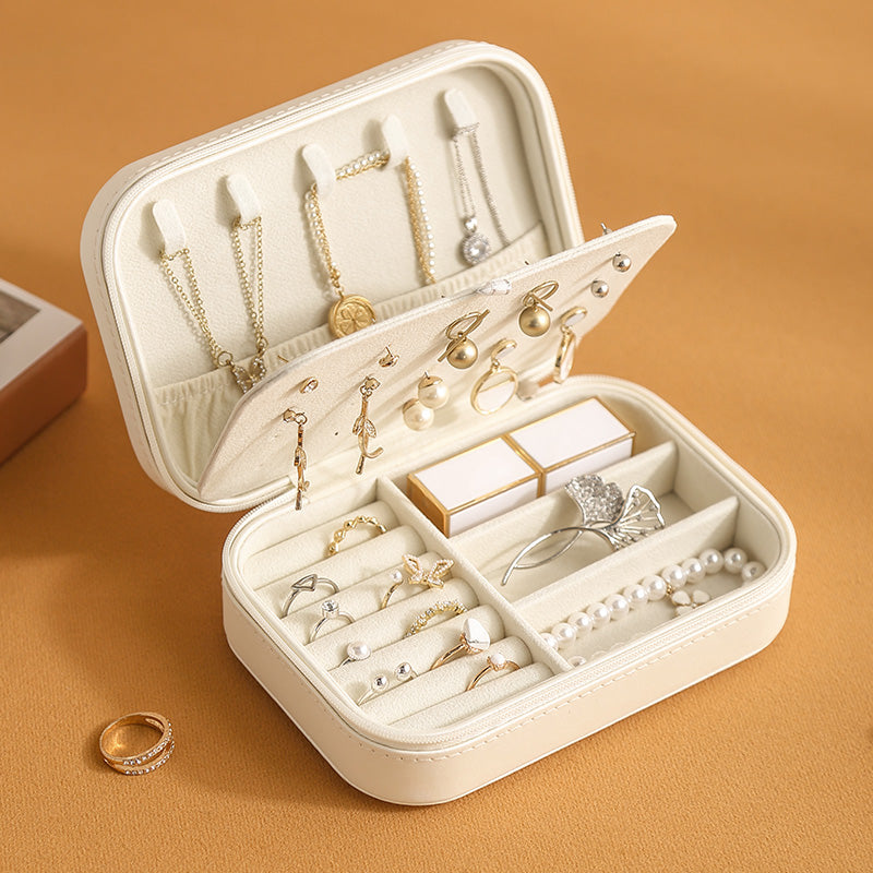 CASEGRACE Zippered Travel Jewellery Box Earring Case