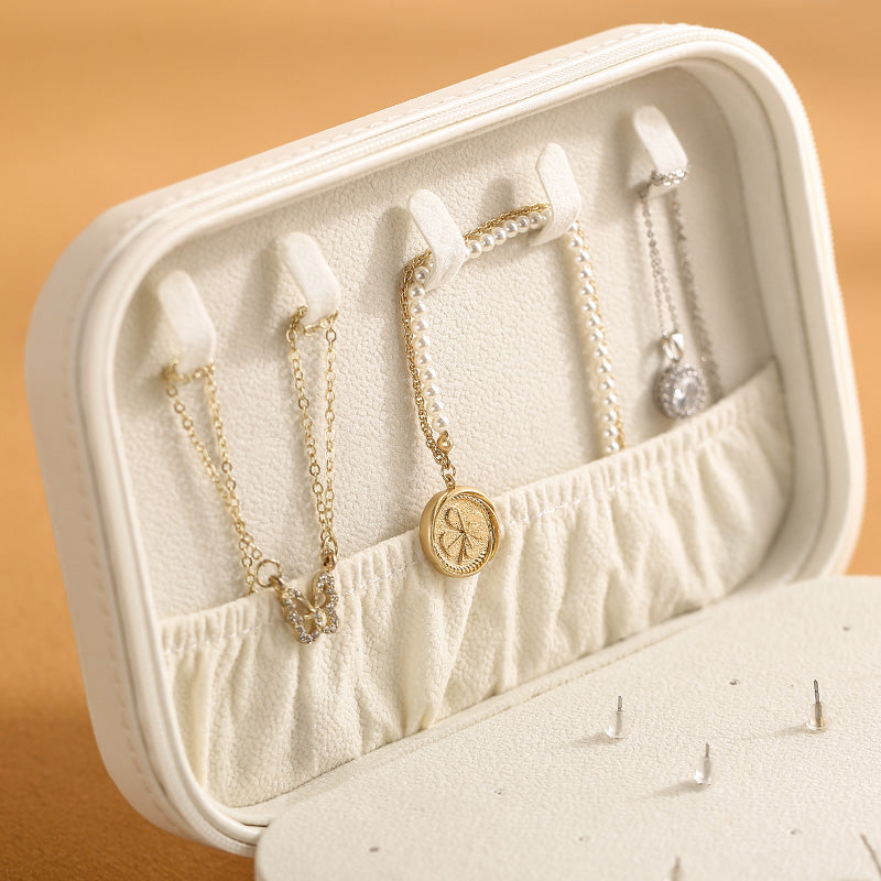 CASEGRACE Zippered Travel Jewellery Box Earring Case