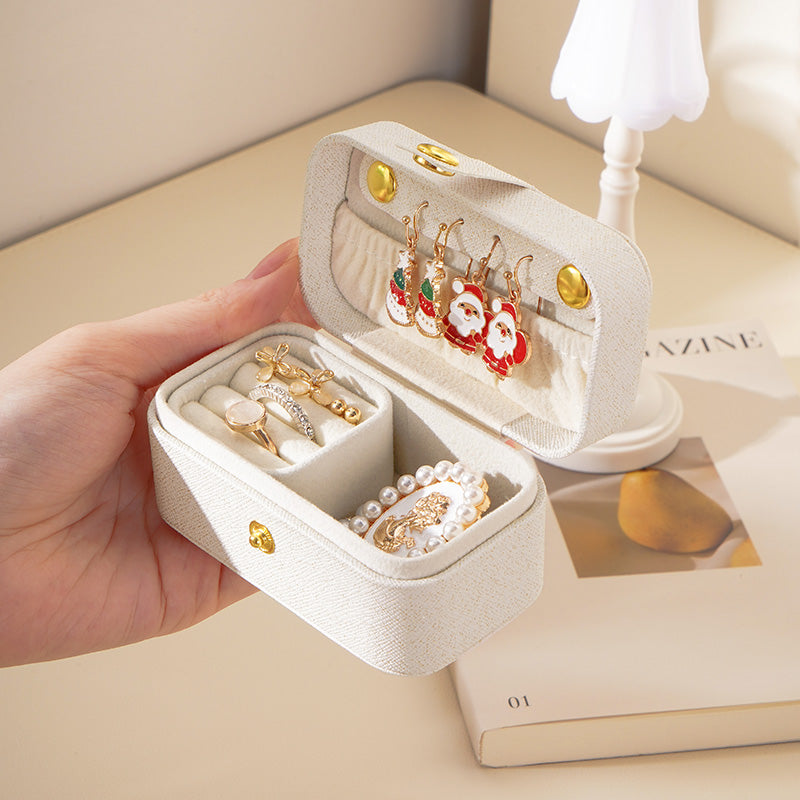 CASEGRACE Travel Mini Jewelry Box Lipstick Storage Case