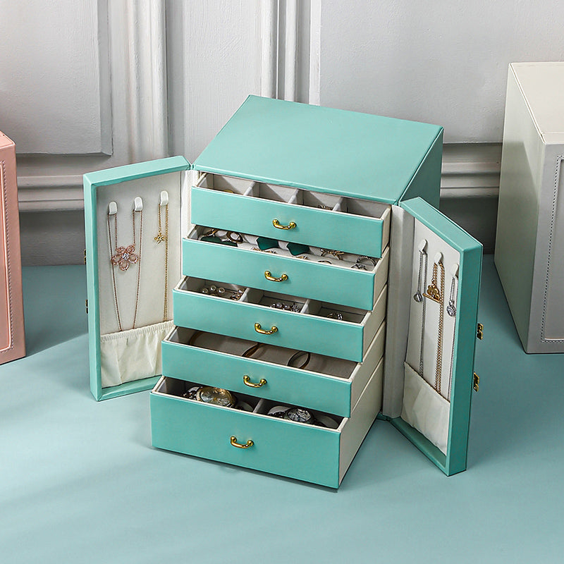 5-Drawer Jewelry Organizer Armoire Box
