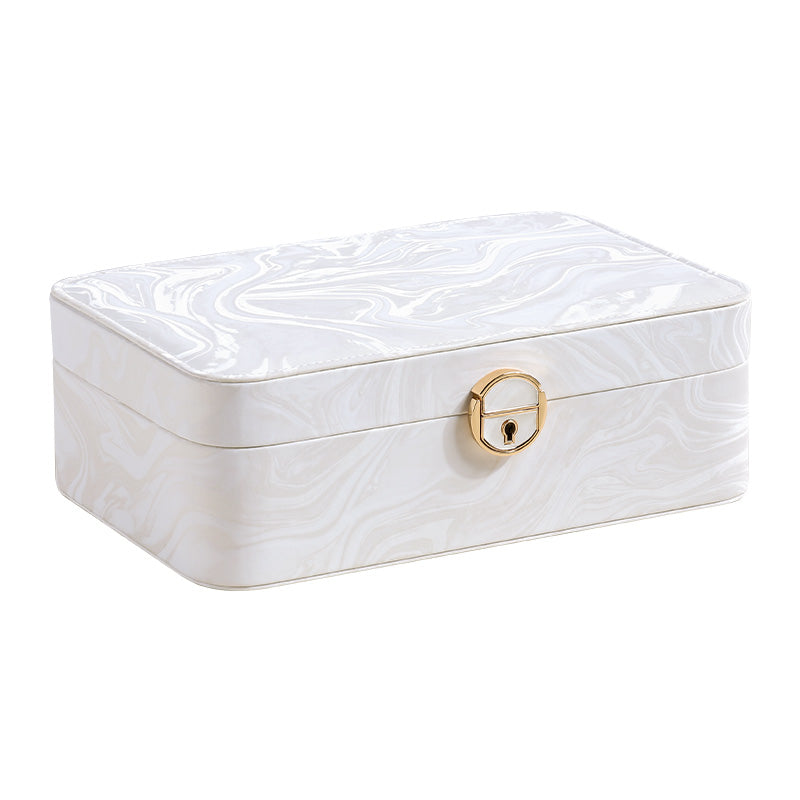 2-Layer Jewelry Box with Removable Tray