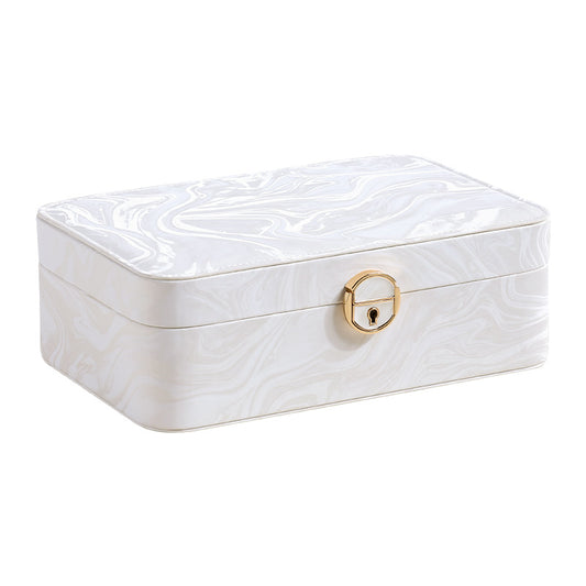 2-Layer Jewelry Box with Removable Tray