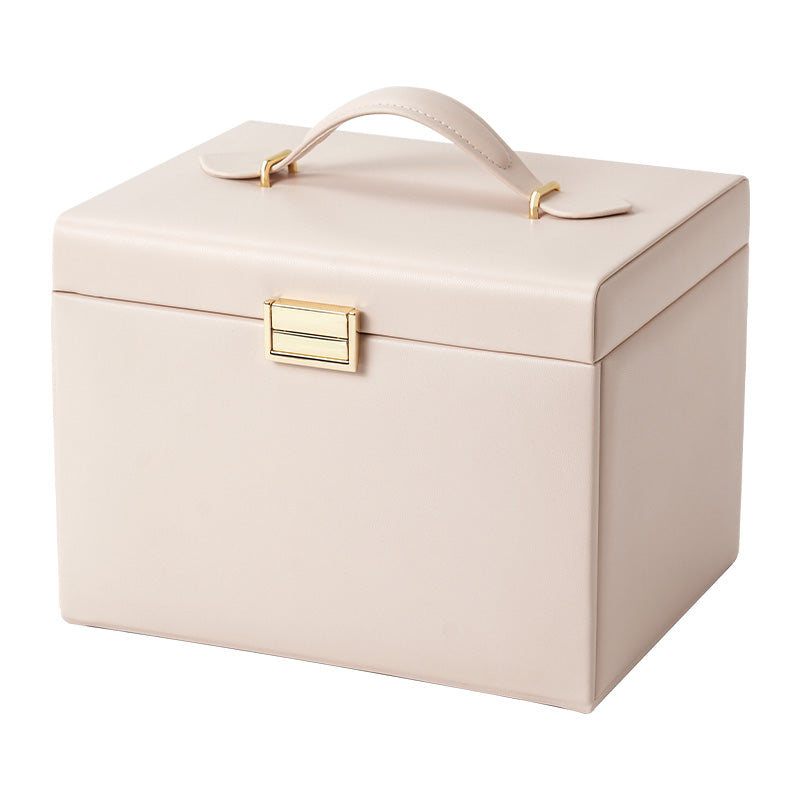 Jewelry Box 4-Tier with Handle Mirror