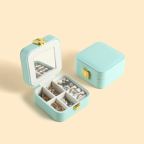 Casegrace Travel Jewelry Box Organizer With Mirror