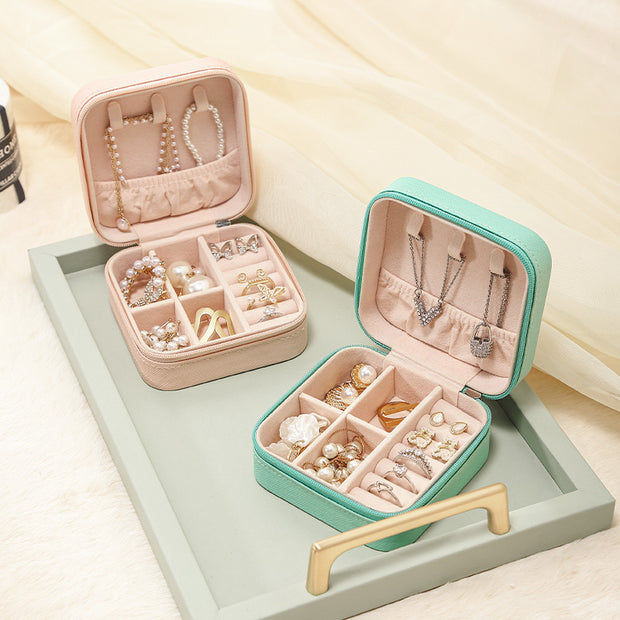 CASEGRACE Travel Portable Jewelry Box with Zip