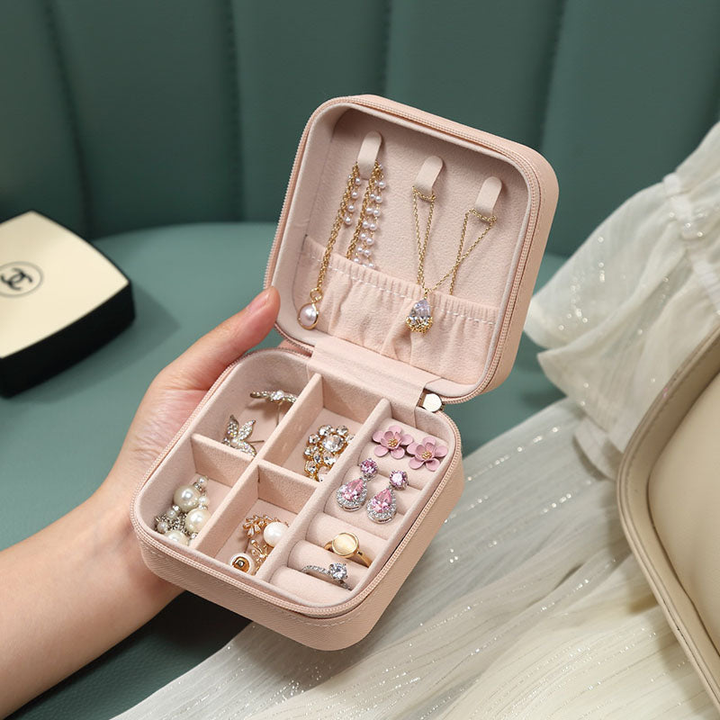 Casegrace 2-in-1 Large Jewelry Box with Mini Portable Organizer Case for  Women Girls Earrings Necklace Jewelry Storage 