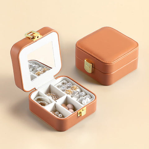 Casegrace Travel Jewelry Box Organizer With Mirror