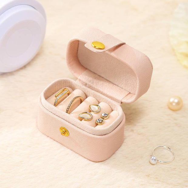 Casegrace Ring Box Small Jewelry Box Girls Jewelry Organizer Mini Travel Case Ring Storage Box