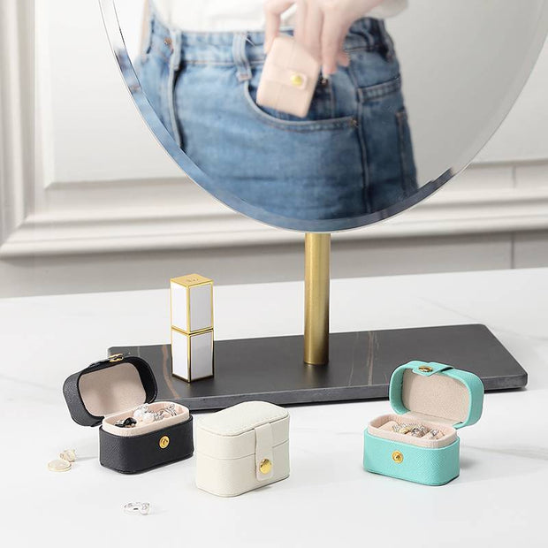 Casegrace Ring Box Small Jewelry Box Girls Jewelry Organizer Mini Travel Case Ring Storage Box
