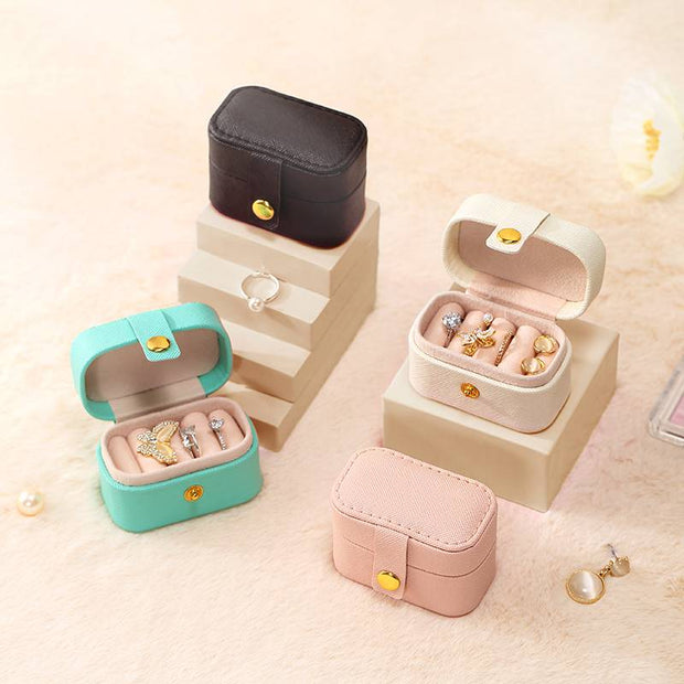 Casegrace Ring Box Small Jewelry Box Girls Jewelry Organizer Mini Travel Case Ring Storage Box