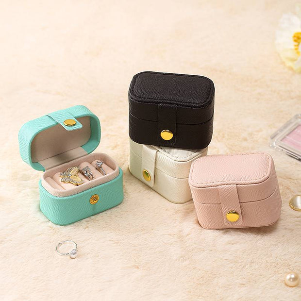 Casegrace Ring Box Small Jewelry Box Girls Jewelry Organizer Mini Travel Case Ring Storage Box