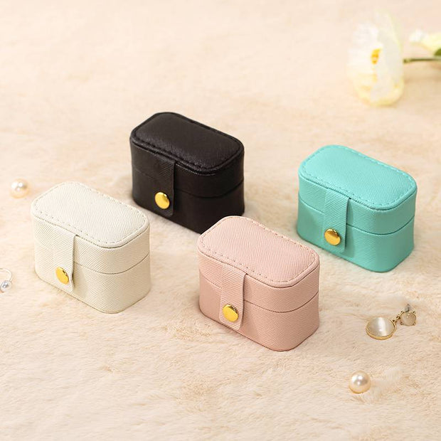 Casegrace Ring Box Small Jewelry Box Girls Jewelry Organizer Mini Travel Case Ring Storage Box