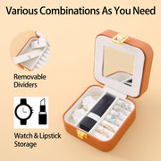 Casegrace Travel Jewelry Box Organizer With Mirror