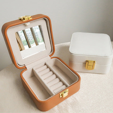 Casegrace Travel Jewelry Box Organizer With Mirror