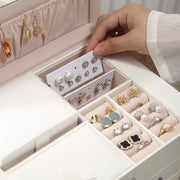 CASEGRACE BUTTERFLY 5-Layer Jewelry Box with Lock, Mini Travel Box