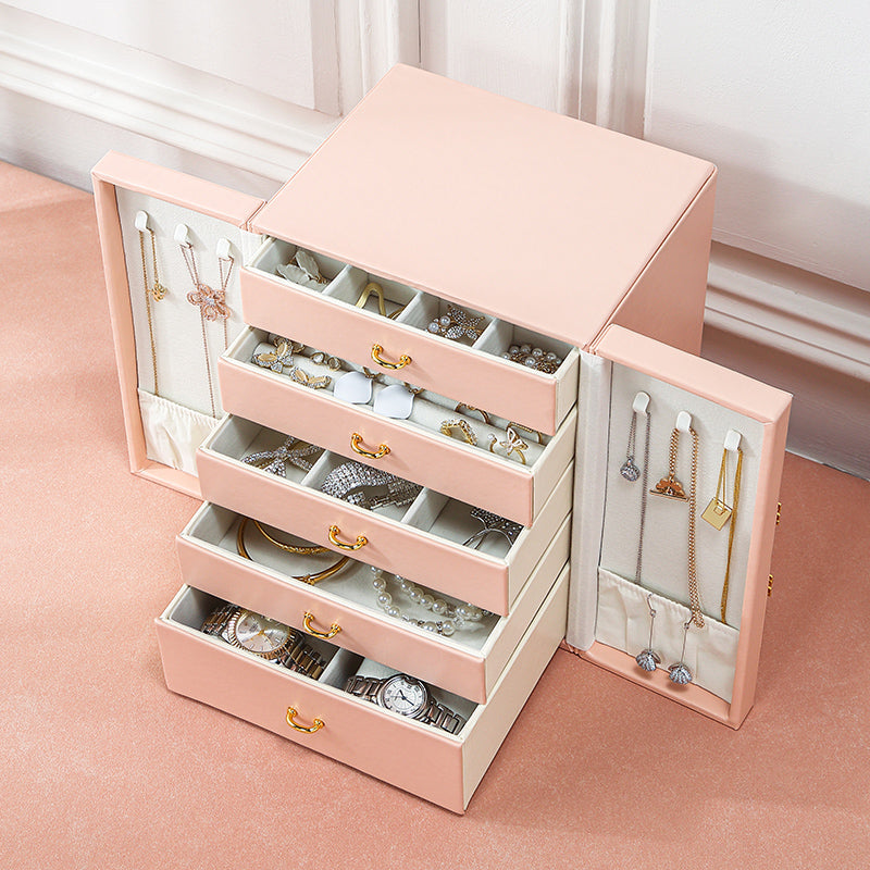 5-Drawer Jewelry Organizer Armoire Box