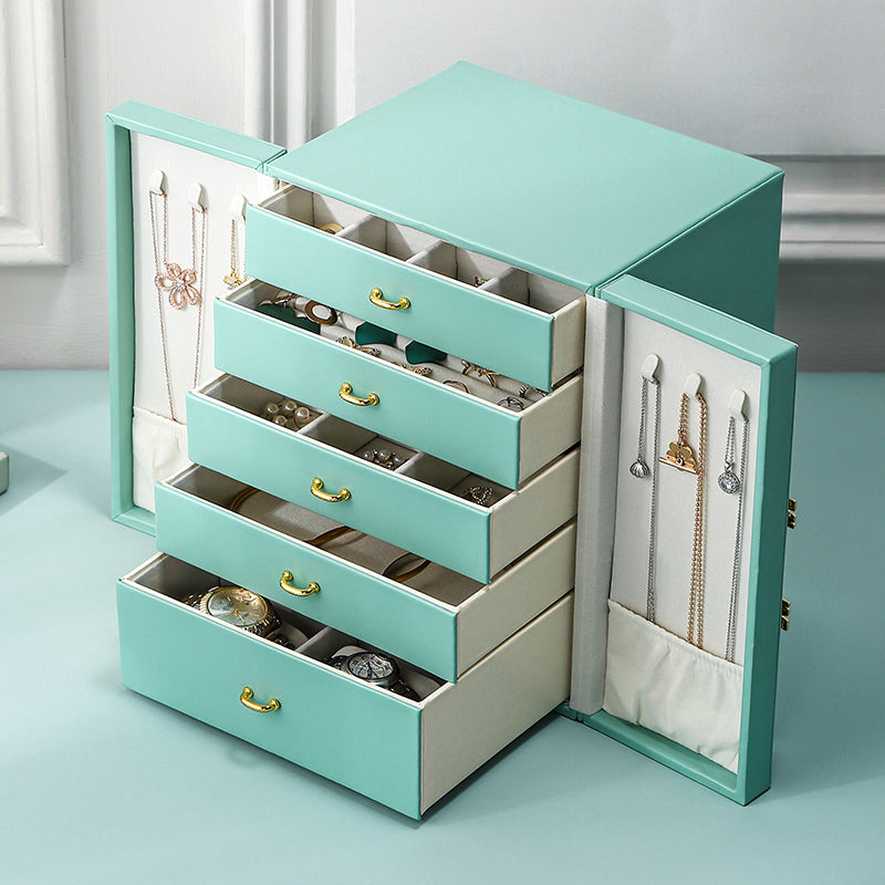 5-Drawer Jewelry Organizer Armoire Box